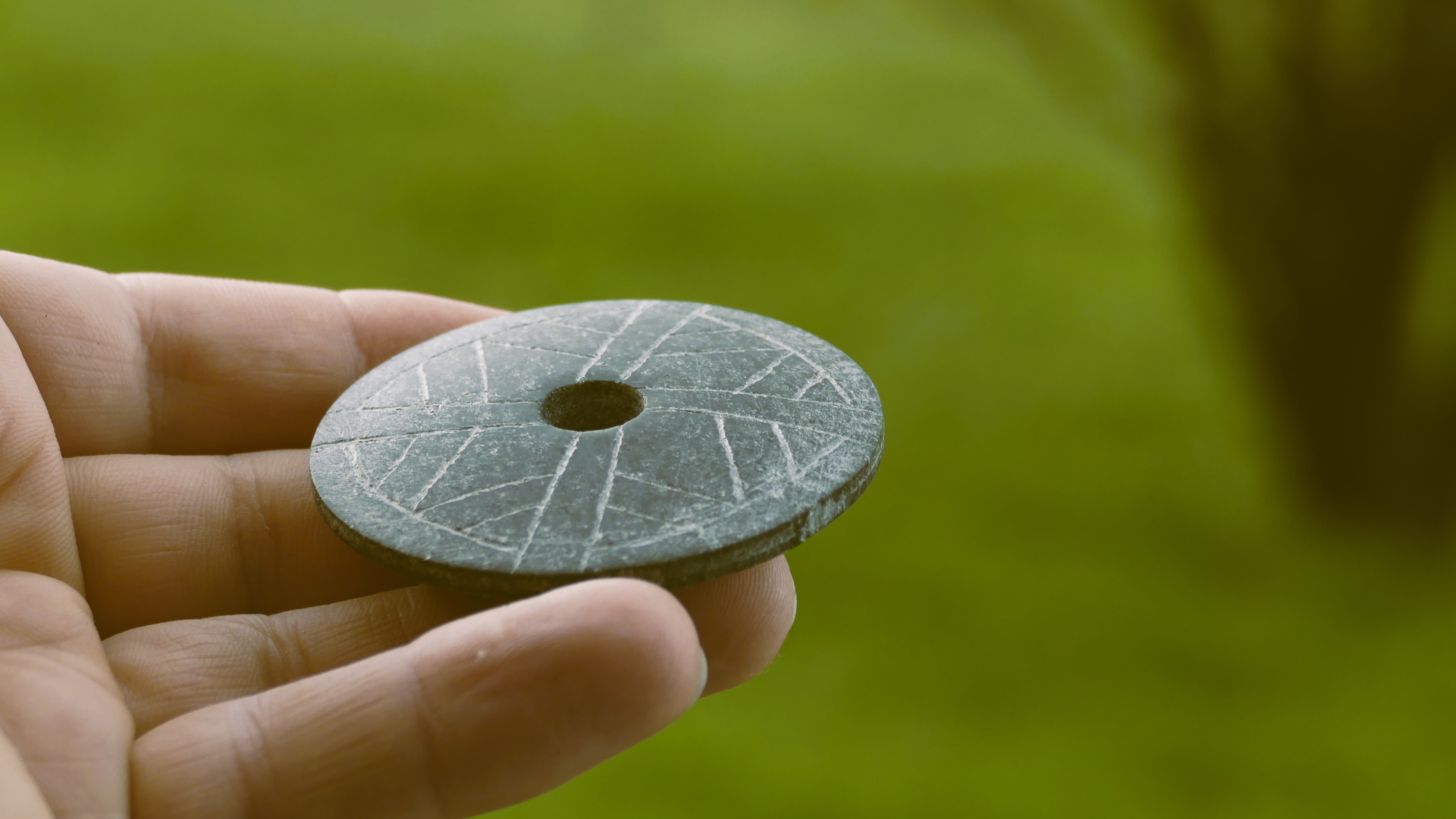viking age soapstone whorl reproduction